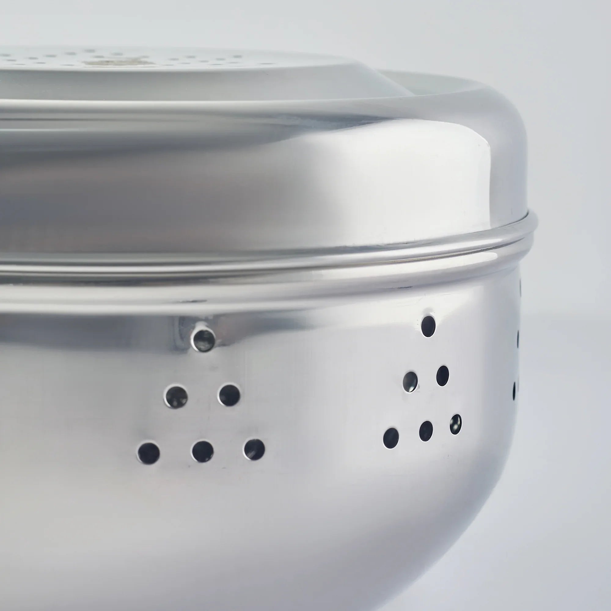 Glisto Stainless Steel Flat Canister/Puri Dabba/ Sprout Maker/Herb Container Set of 2 with Air Ventilation in Silver Colour - HomeTown