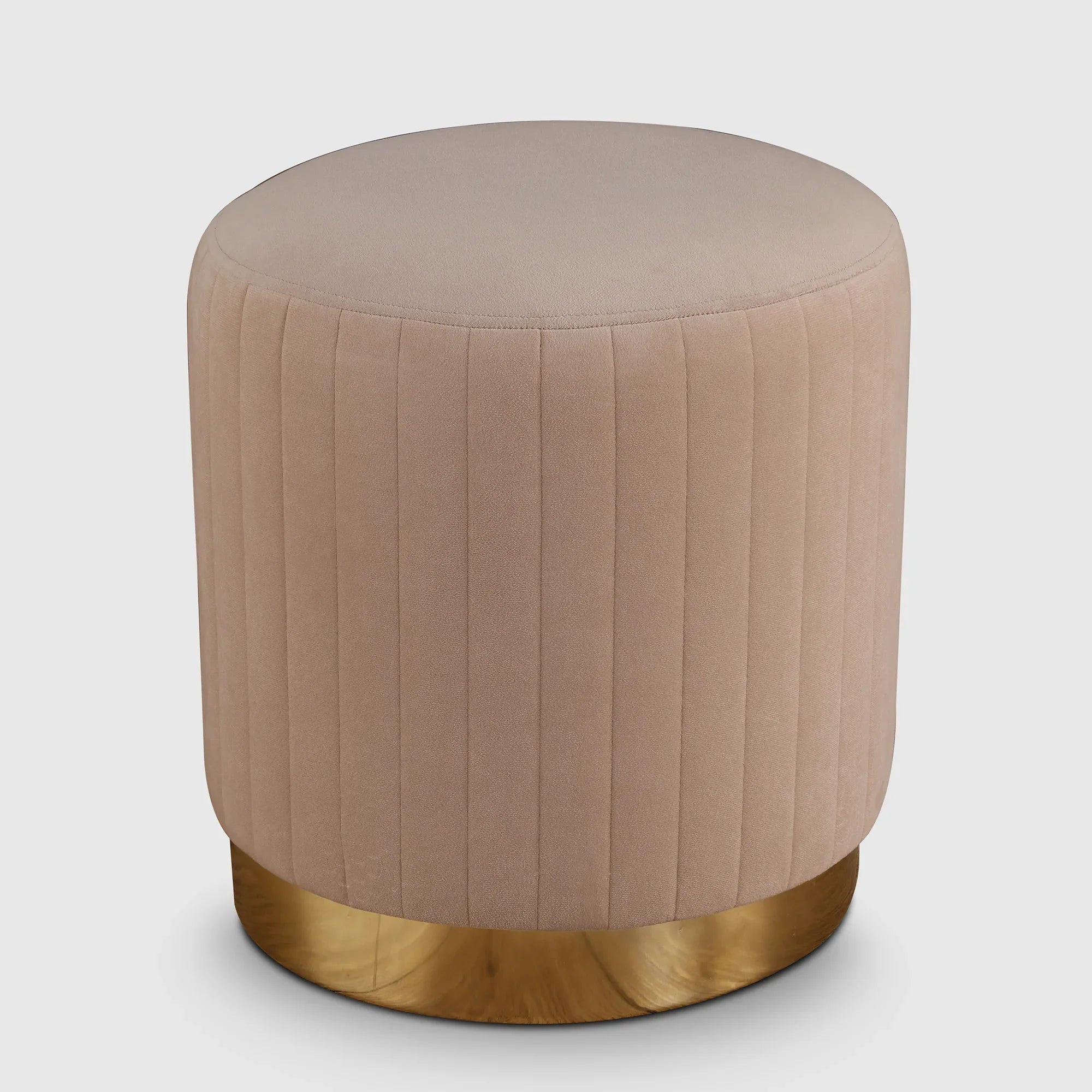 Francesca Fabric Ottomans in Beige Colour - HomeTown