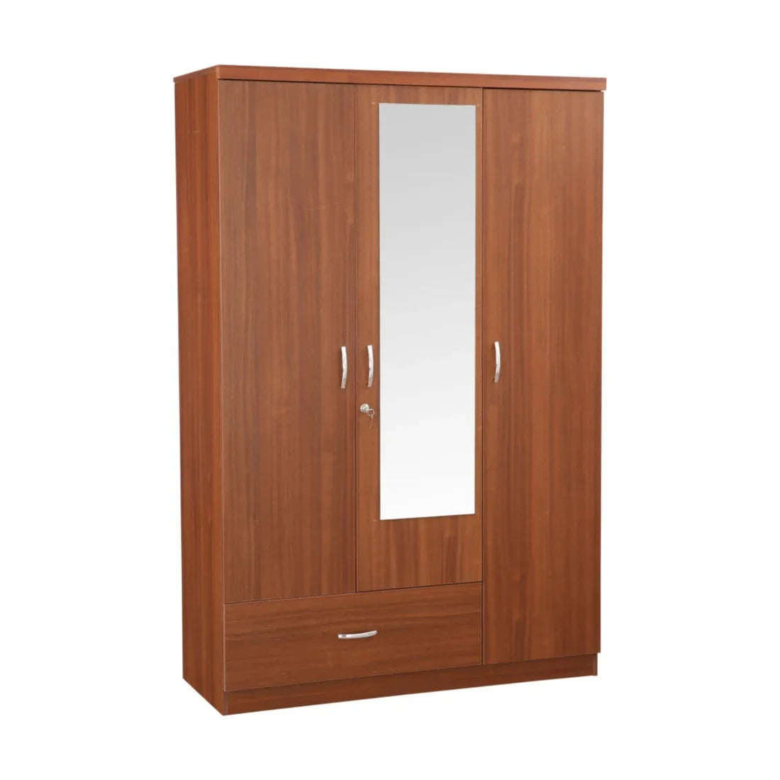 Ultima 3 door wardrobe in Walnut Finish - HomeTown