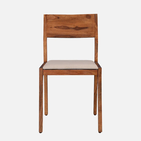 Axel Sheesham Wood(Rosewood) Dining Chair Set Of 2 in Natural Sheesham Colour dimensions