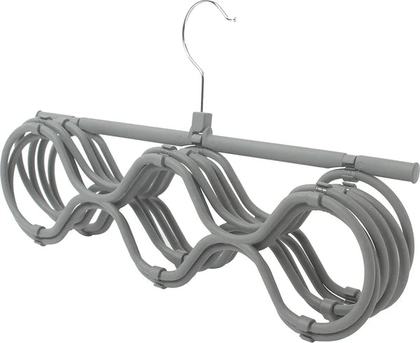 Rubber Coated Foldable Scraf Hanger in Grey Colour dimensions