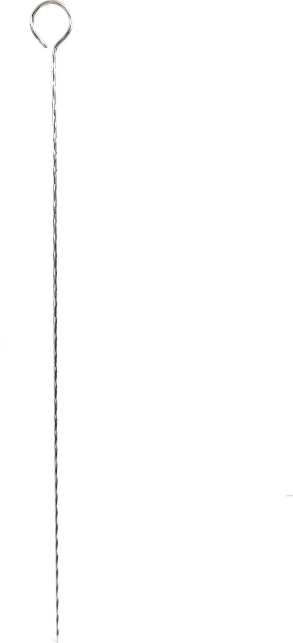 Barbeque Steel Skewers Sticks Medium in Silver Colour dimensions