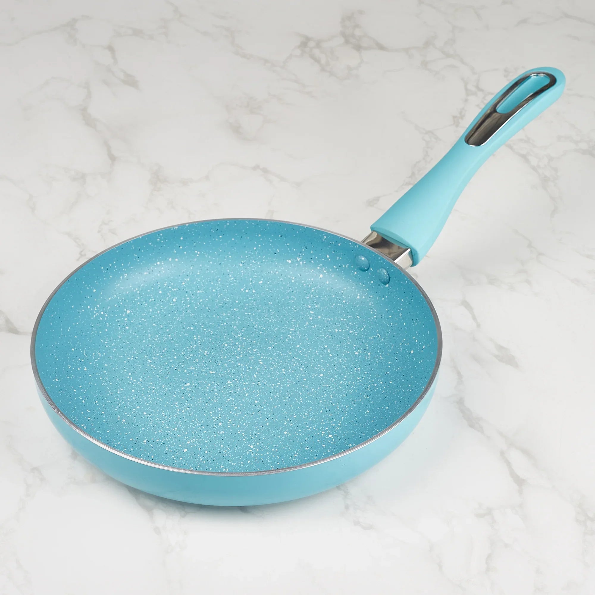 MasterCook+ 100% Virgin Aluminium Non-Stick Fry Pan 24cm in Teal Colour - HomeTown