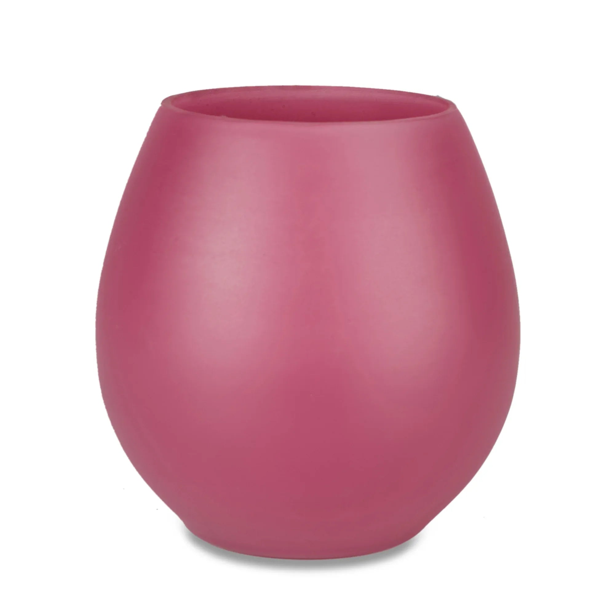 Emilia Glass Frosted Colored Jar With Lid in Plum Colour - HomeTown