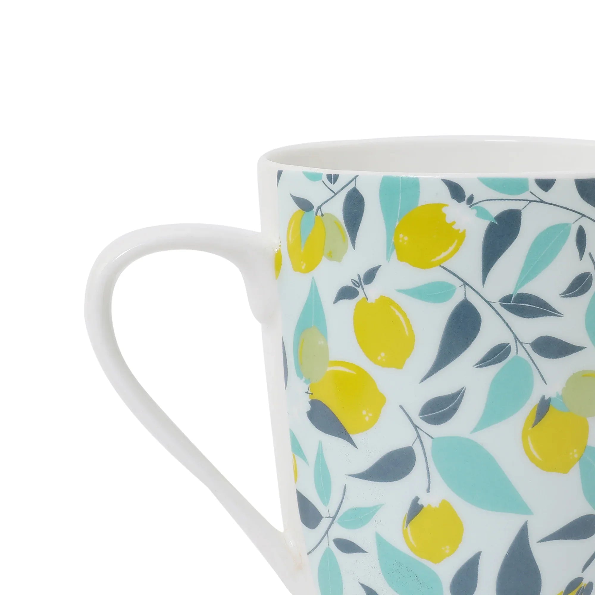 Bahamas Bone China Lemons Coffee Mug 320ML in Multi Colour