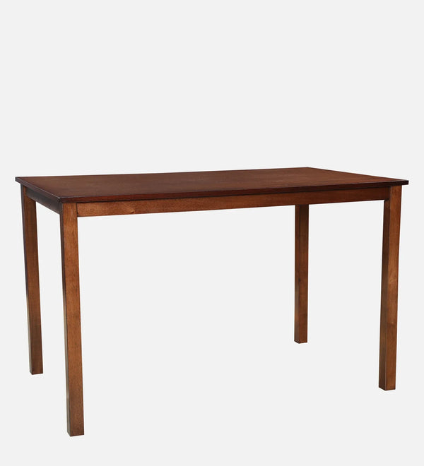 Aravali Rubber Wood Four Seater Dining Table in Antique Cherry Colour dimensions