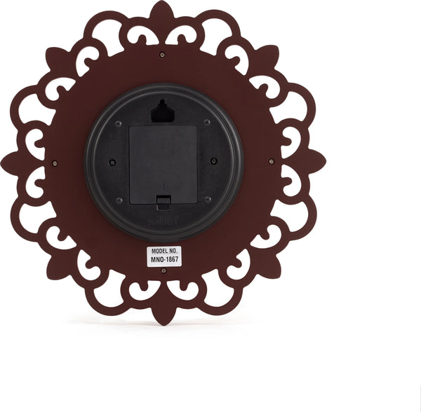 Wooden Wall Clock in Ivory Rose Wood Colour by Kaiser dimensions