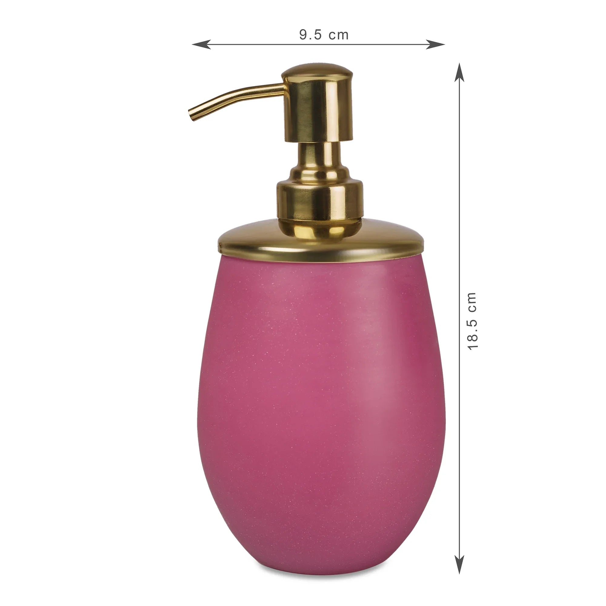 Emilia Glass Frosted Colored Liquid Soap Dispenser in Plum Colour - HomeTown