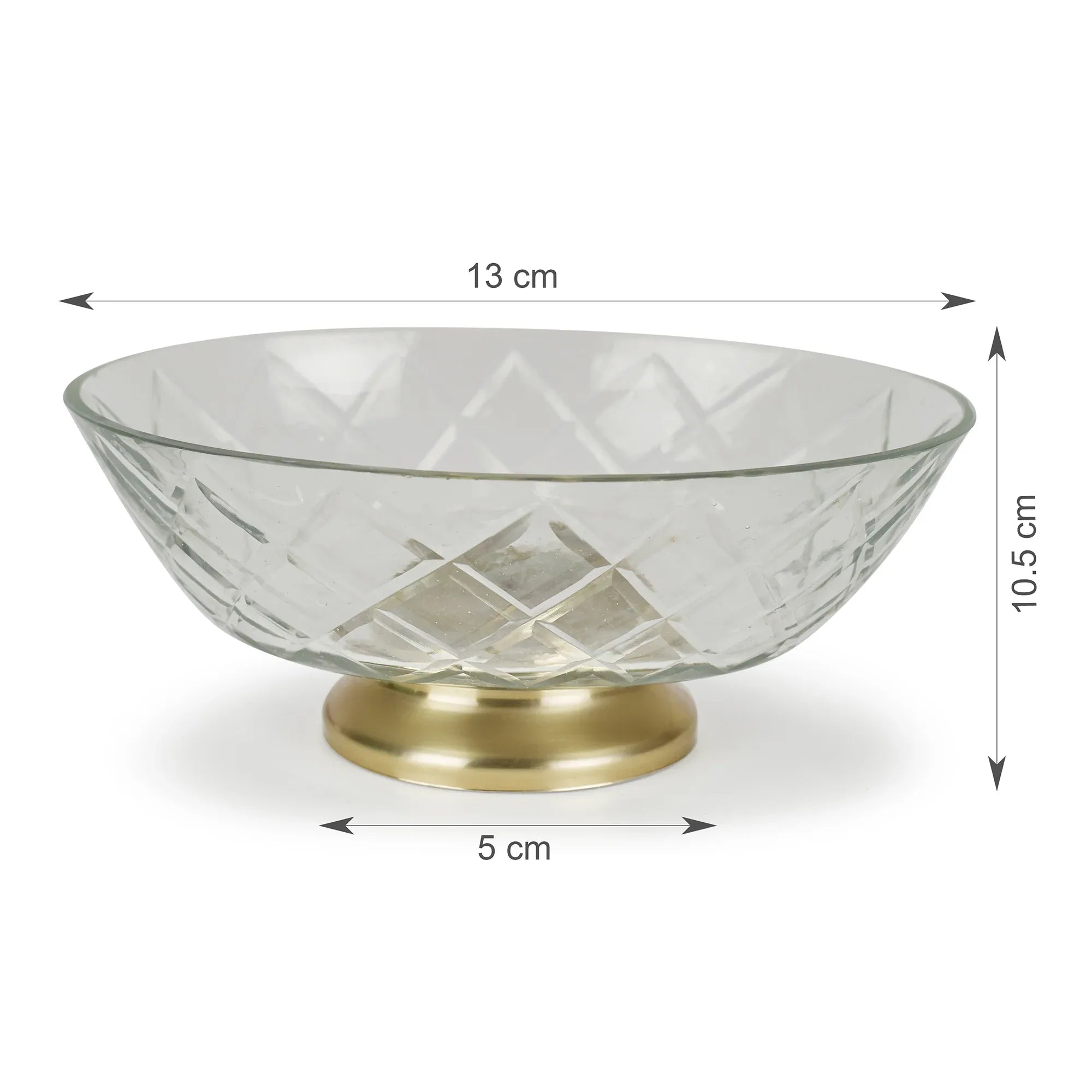 Nora Glass Cut Work Soap Dish in Transparent Colour - HomeTown
