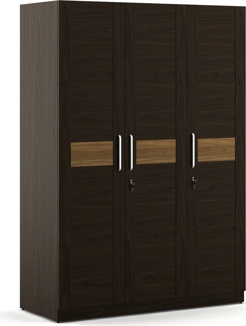 Magnum Three Door Wardrobe in Colour Urban Walnut - HomeTown