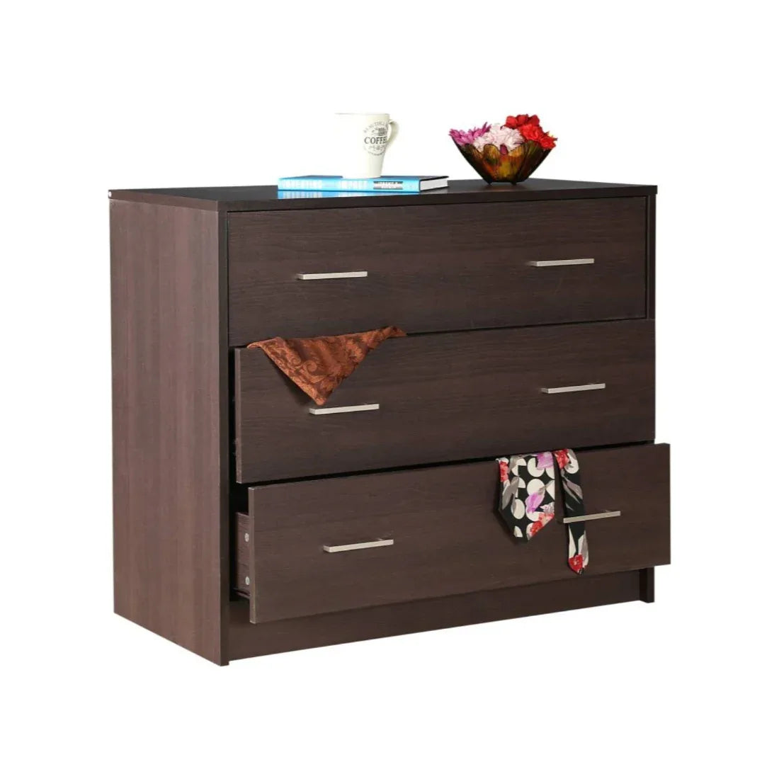 Atlas Engineered Wood Chest of Drawers in Beech Colour - HomeTown