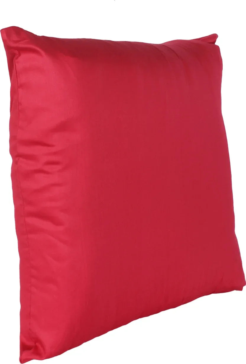 Nora Palette Cotton Satin Sham Cover 60x60 Cm 210 TC in Berry Colour - HomeTown