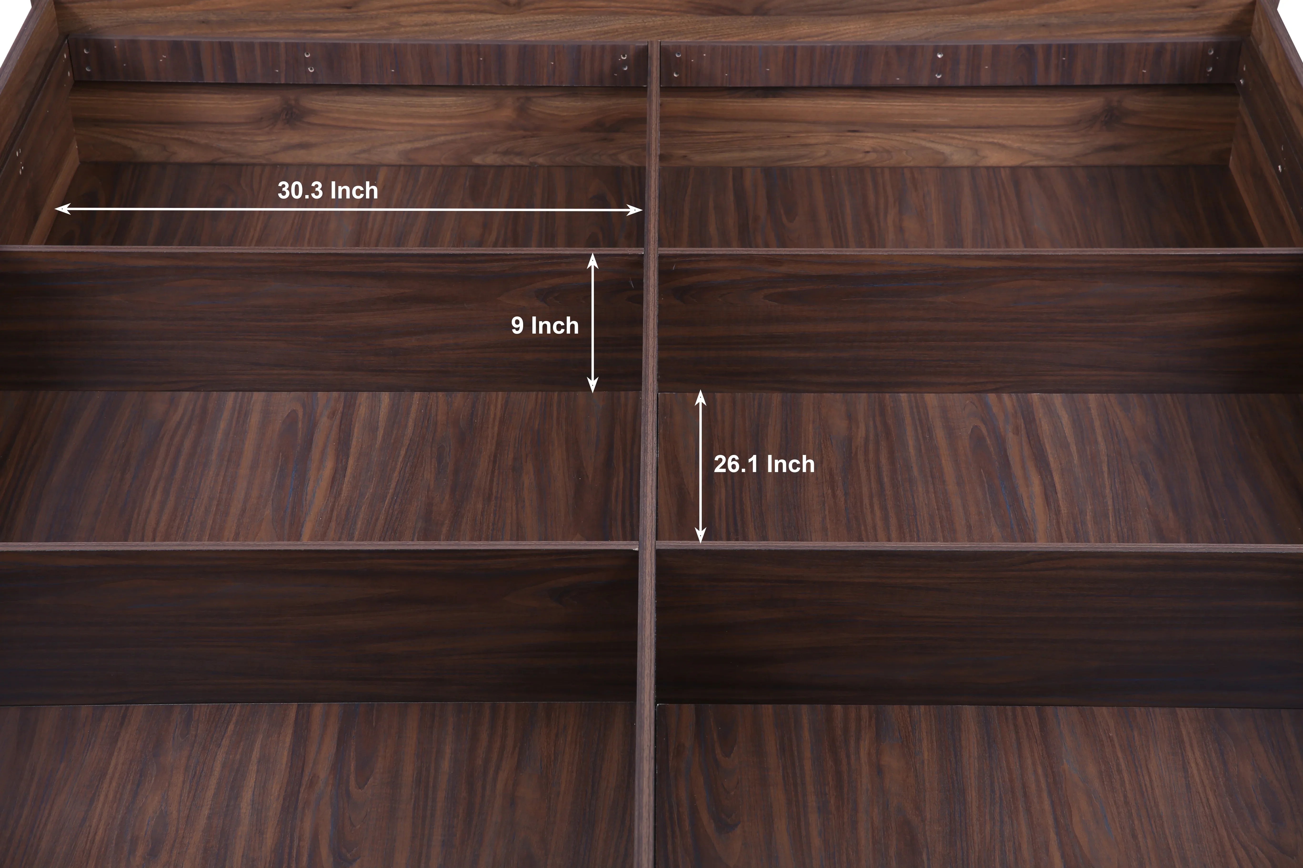 Alyssa Queen bed with Box storage in Wenge Colour - HomeTown