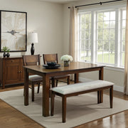 Luster 4 Seater Dining Set with Bench - HomeTown