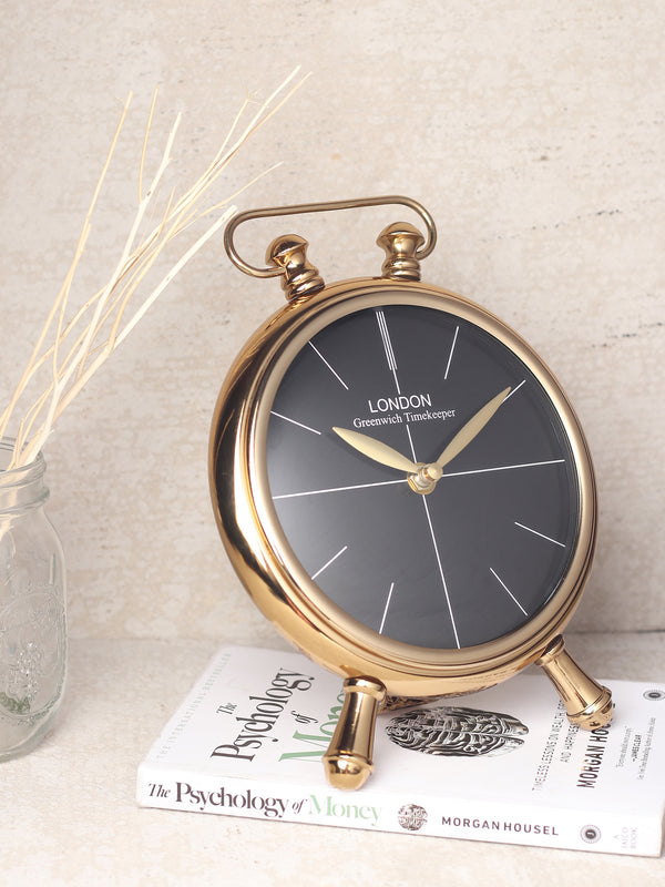 Essence Desk Timepiece in Gold dimensions