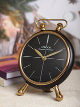 De Massion Essence Desk Timepiece in Black Gold