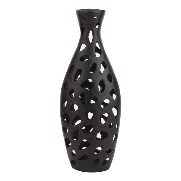 De Massion Sophia Floral Vase Black dimensions