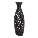 De Massion Sophia Floral Vase Large in Black