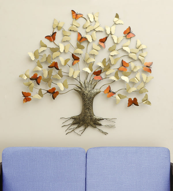 Vedas W-Paarvi Butterflies Tree Wall Decor dimensions