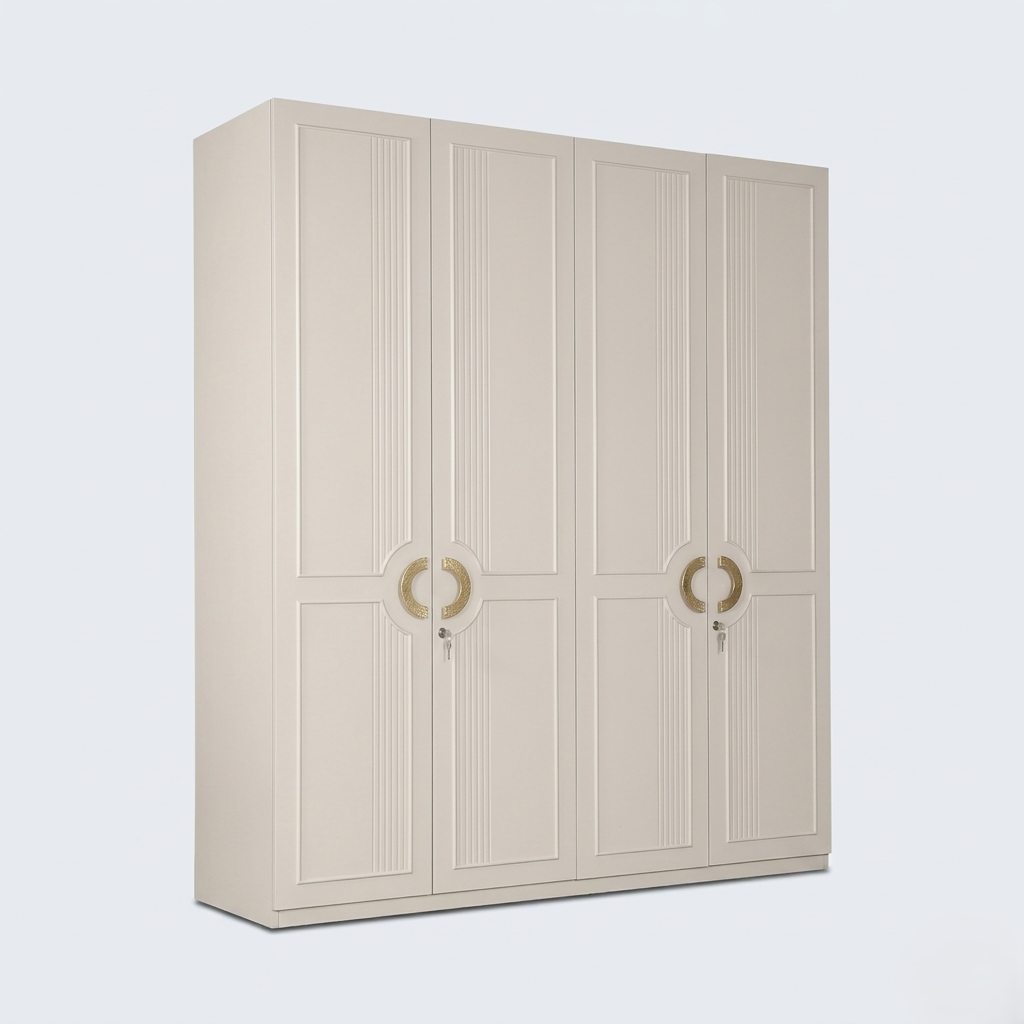 Aurora 4 Door Wardrobe Pumic Grey
