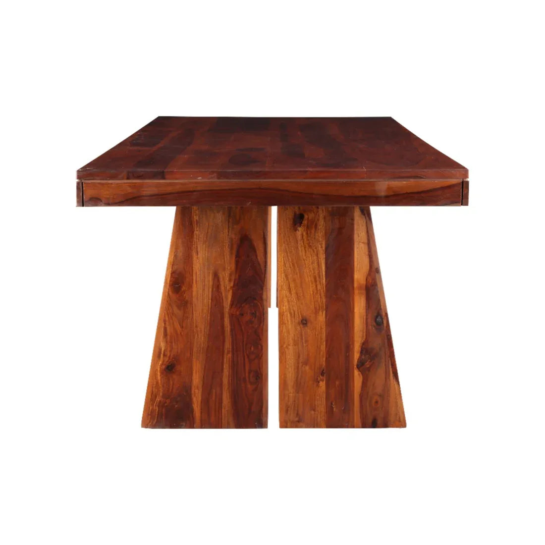 Austin Sheesham Wood(Rosewood) 8 Seater Dining Table in Honey Colour - HomeTown
