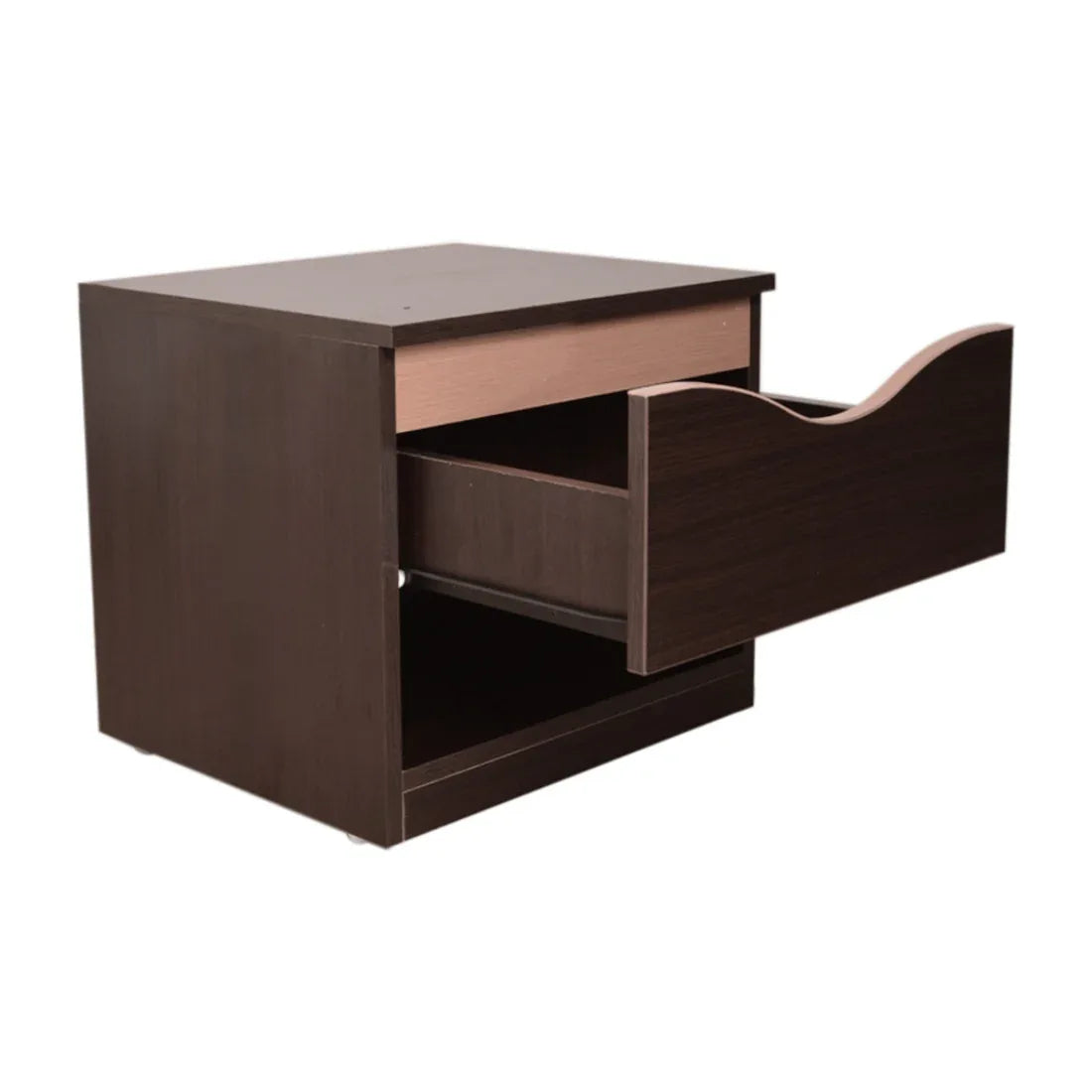 Swirl Night Stand in Wenge Colour - HomeTown