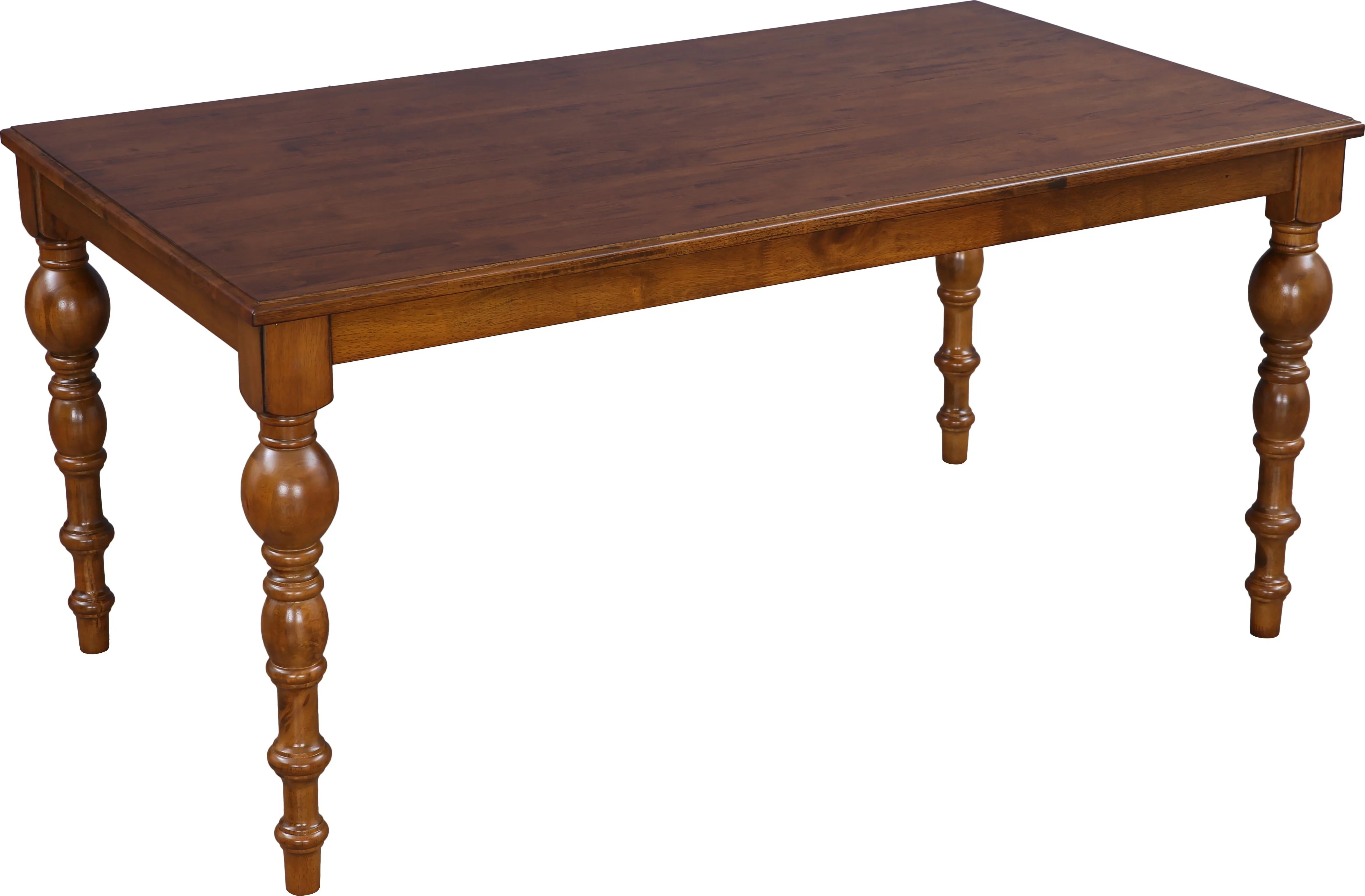 Tobago Solidwood 6 Seater Dining Table in Antique Walnut Colour - HomeTown