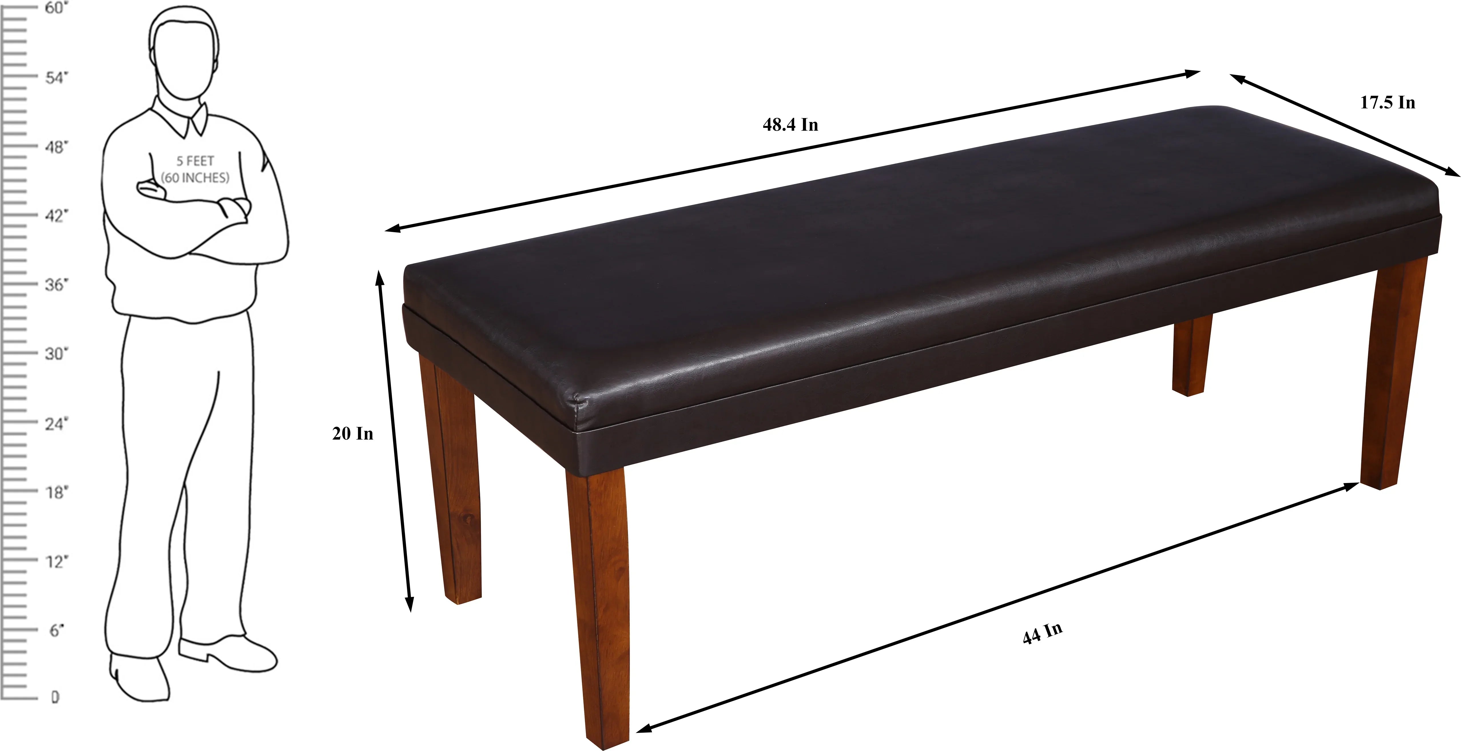 Eden Marble Finish Top 6 Seater Dining Set in Brown Colour - HomeTown