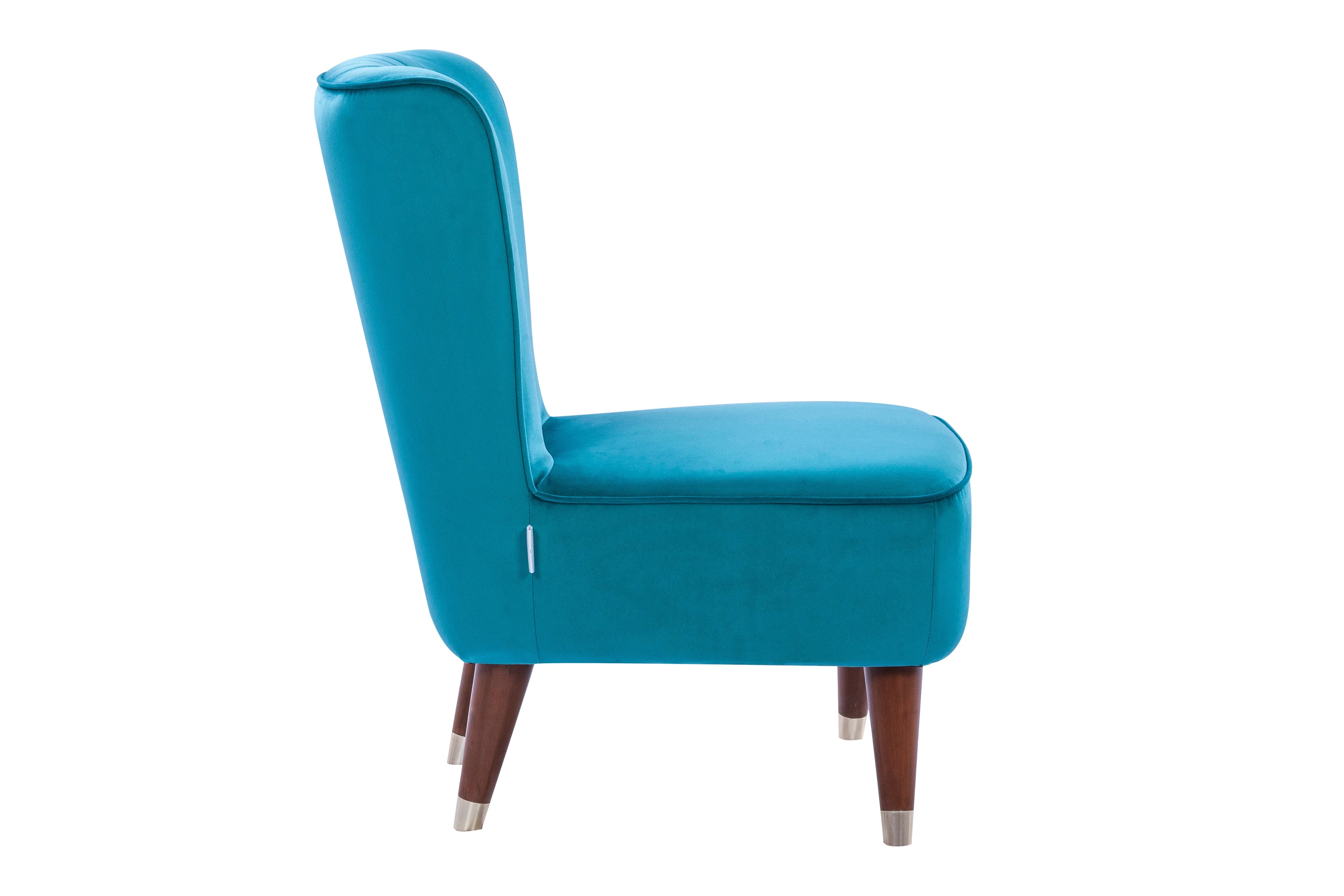 Jane Velvet Accent Chair in Sea Green Colour