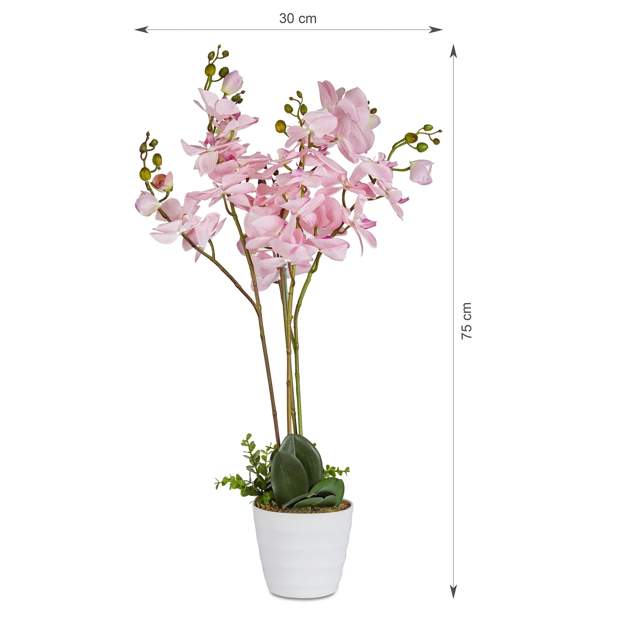 Ilana Artificial Orchid Potted Plant 75Cm in Pink Colour - HomeTown