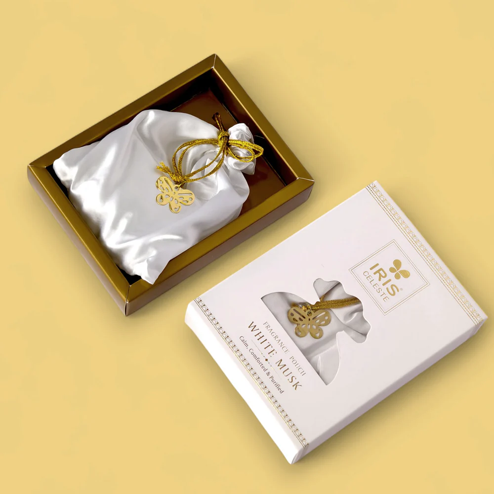 Iris Celeste Fragrance Pouch in Warm Musk Colour - Home Fragrance Sachet