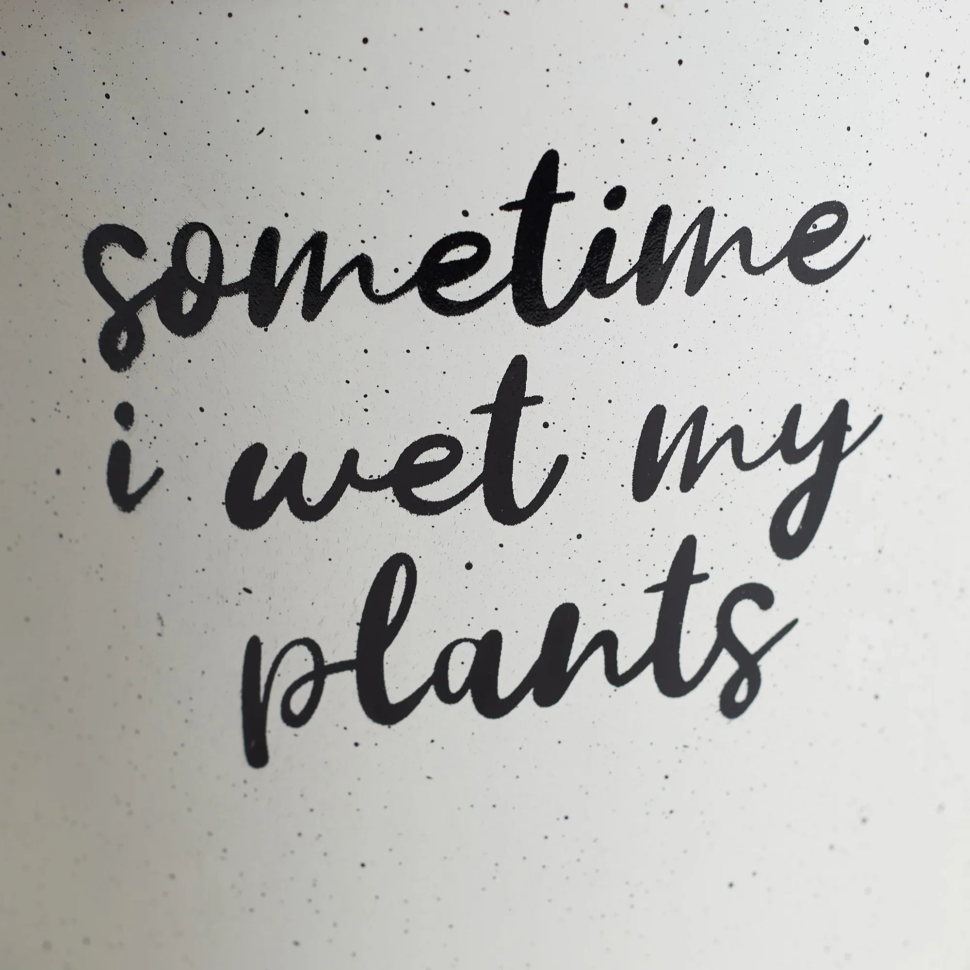 Pep Pop Metal Funky Quote Planter 19Cm in Off White & Fuchsia Colour - HomeTown