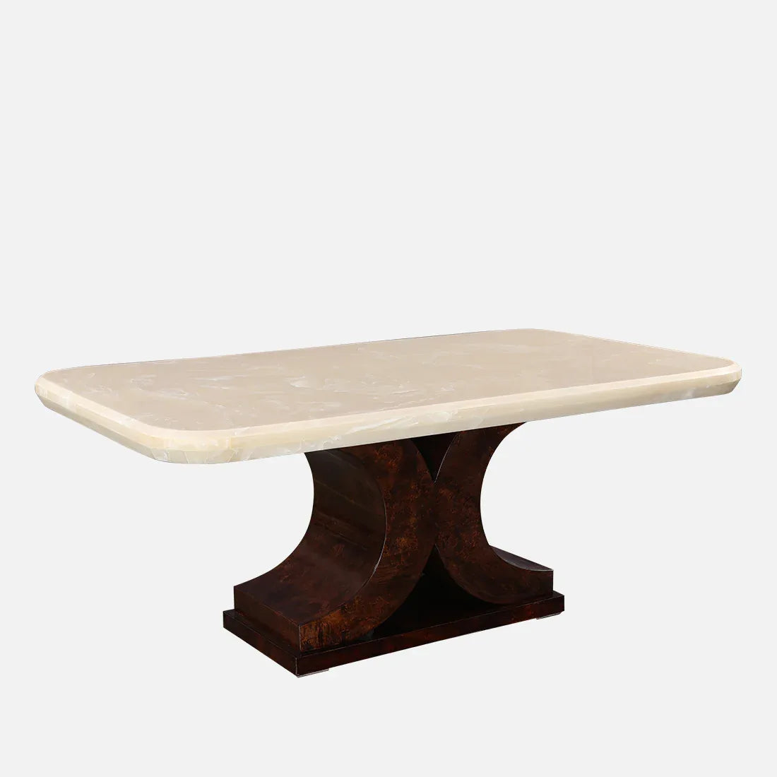 Delphine Six Seater Dining Table in Walnut Colour - HomeTown