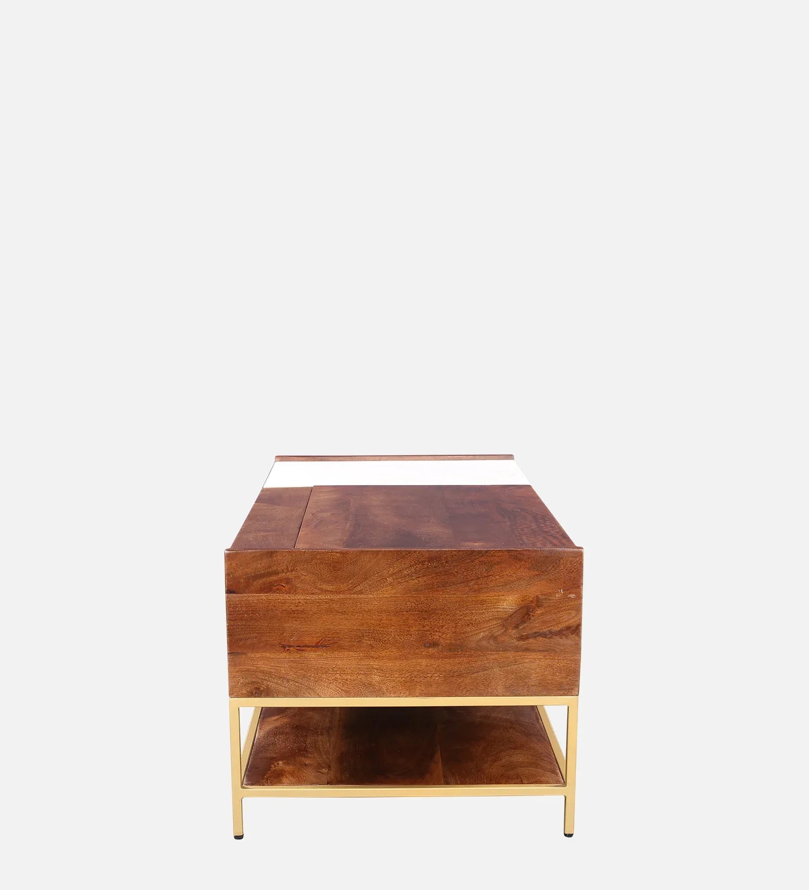 Crema Marble Top Center Table in Brown Colour - HomeTown