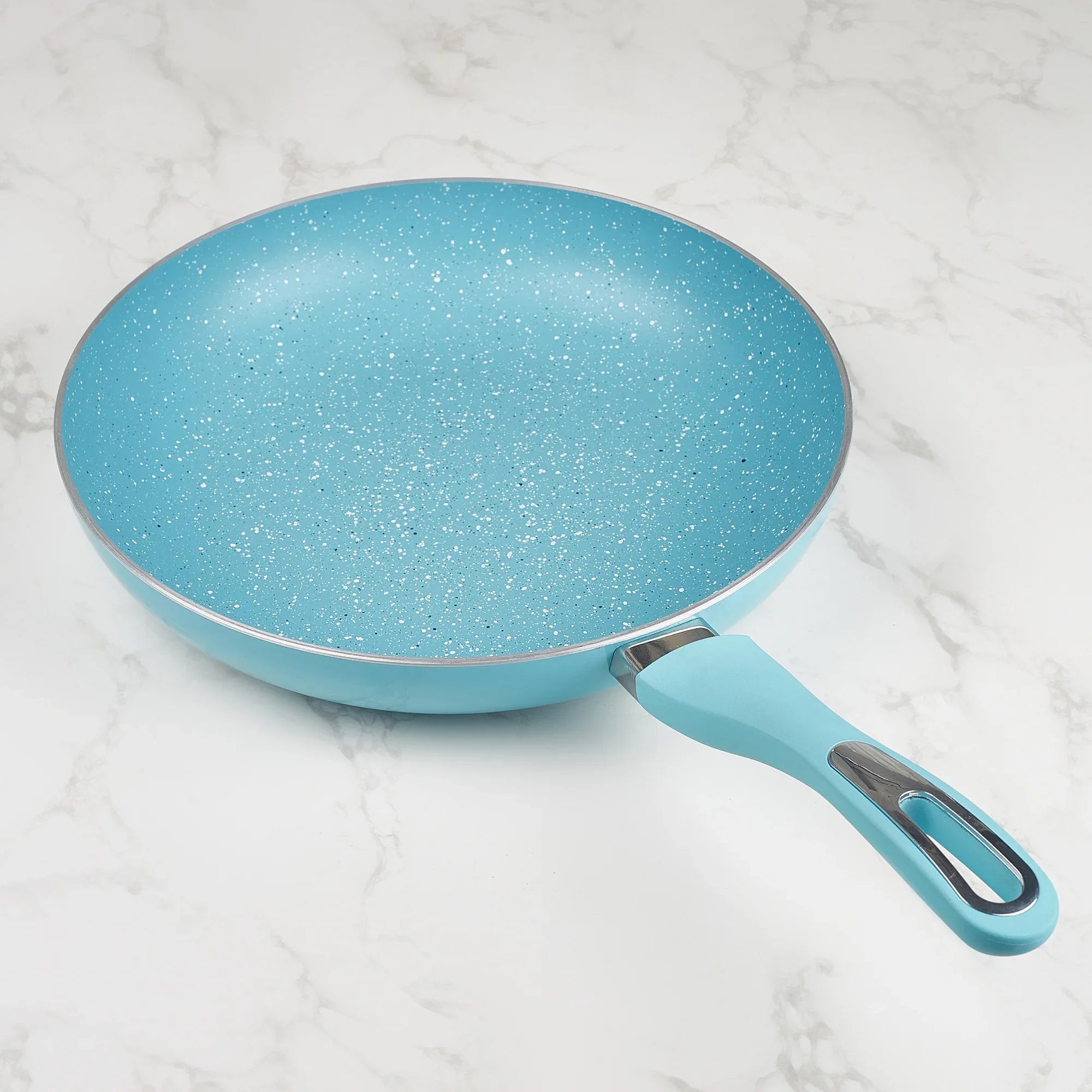 MasterCook+ 100% Virgin Aluminium Non-Stick Fry Pan 28cm in Teal Colour - HomeTown