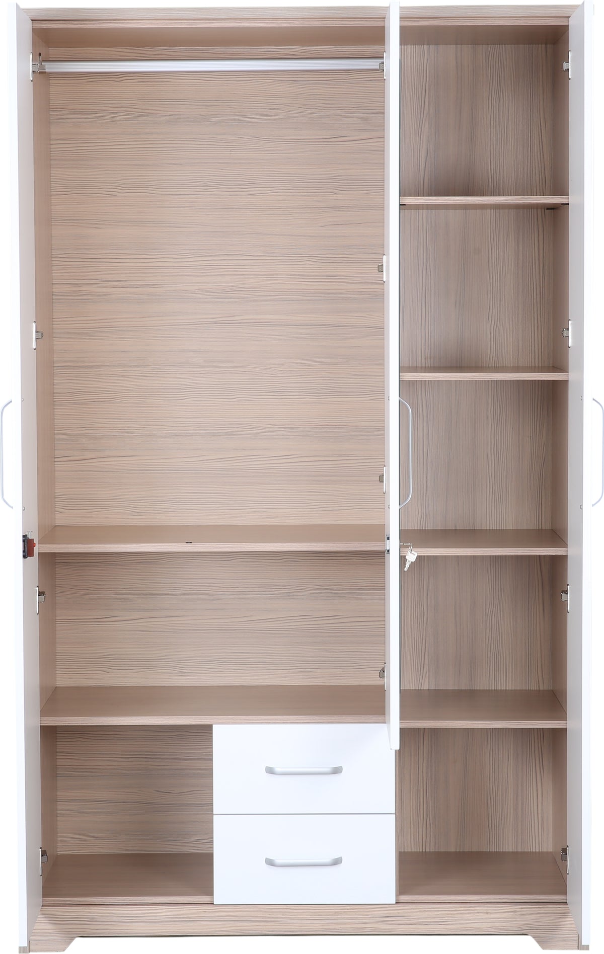 Ambra Three door Wardrobe in Oak Colour