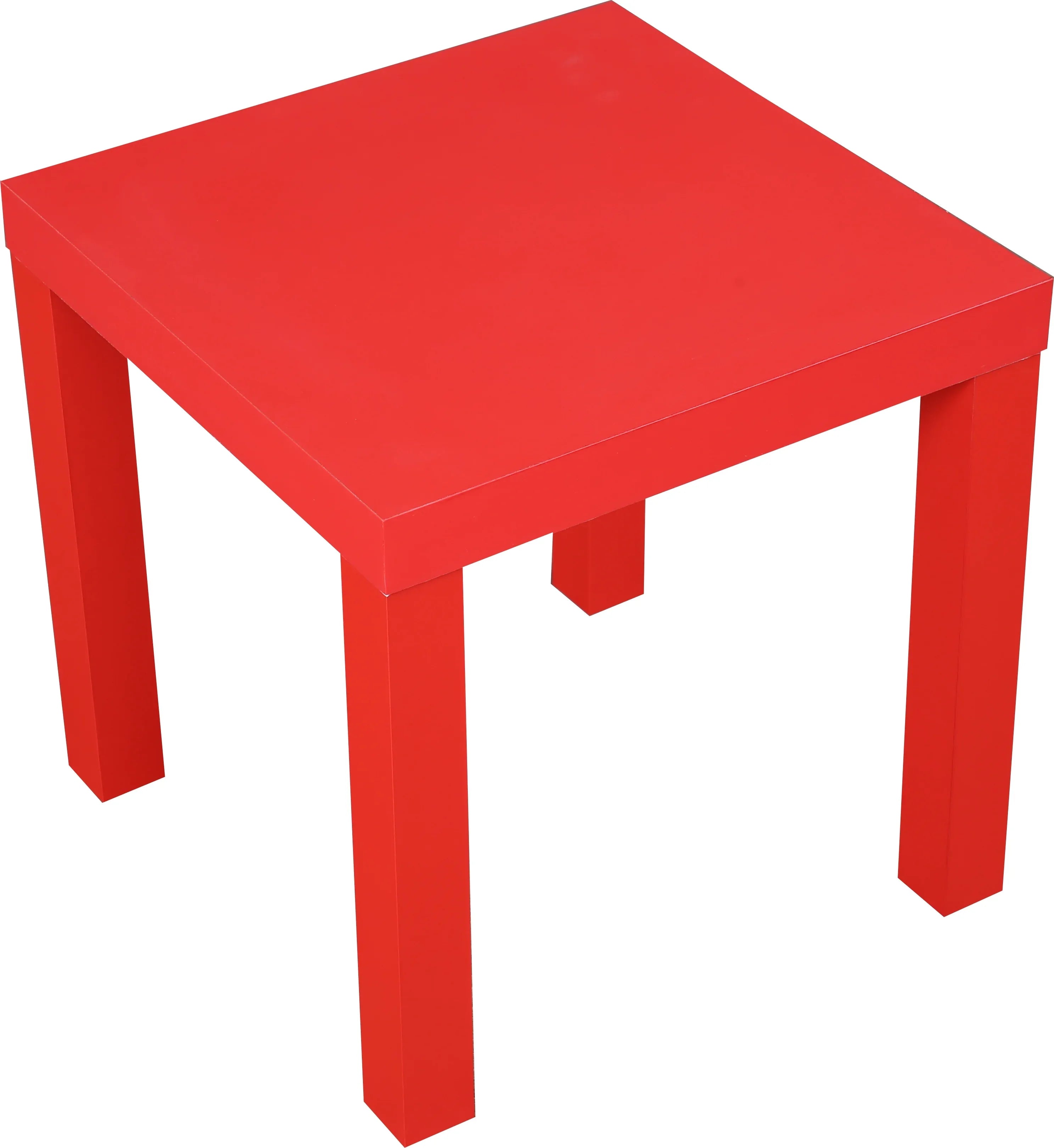 Larix Engineered Wood Side Table in Red Colour - HomeTown