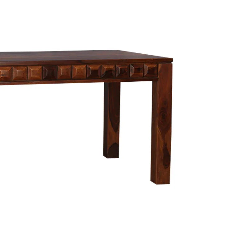 Woodrow Sheesham Wood(Rosewood) 6 Seater Dining Table in Honey Colour - HomeTown