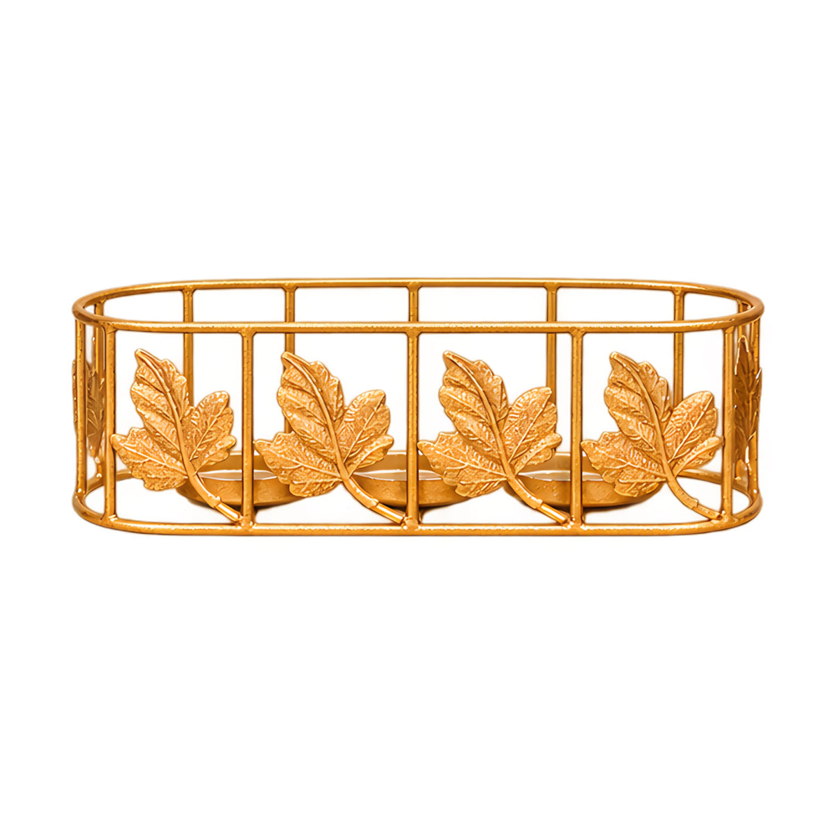 CGI Luxe Utsav Jali Tray Votive Gold Finish | 24.5X9X7.5 cm