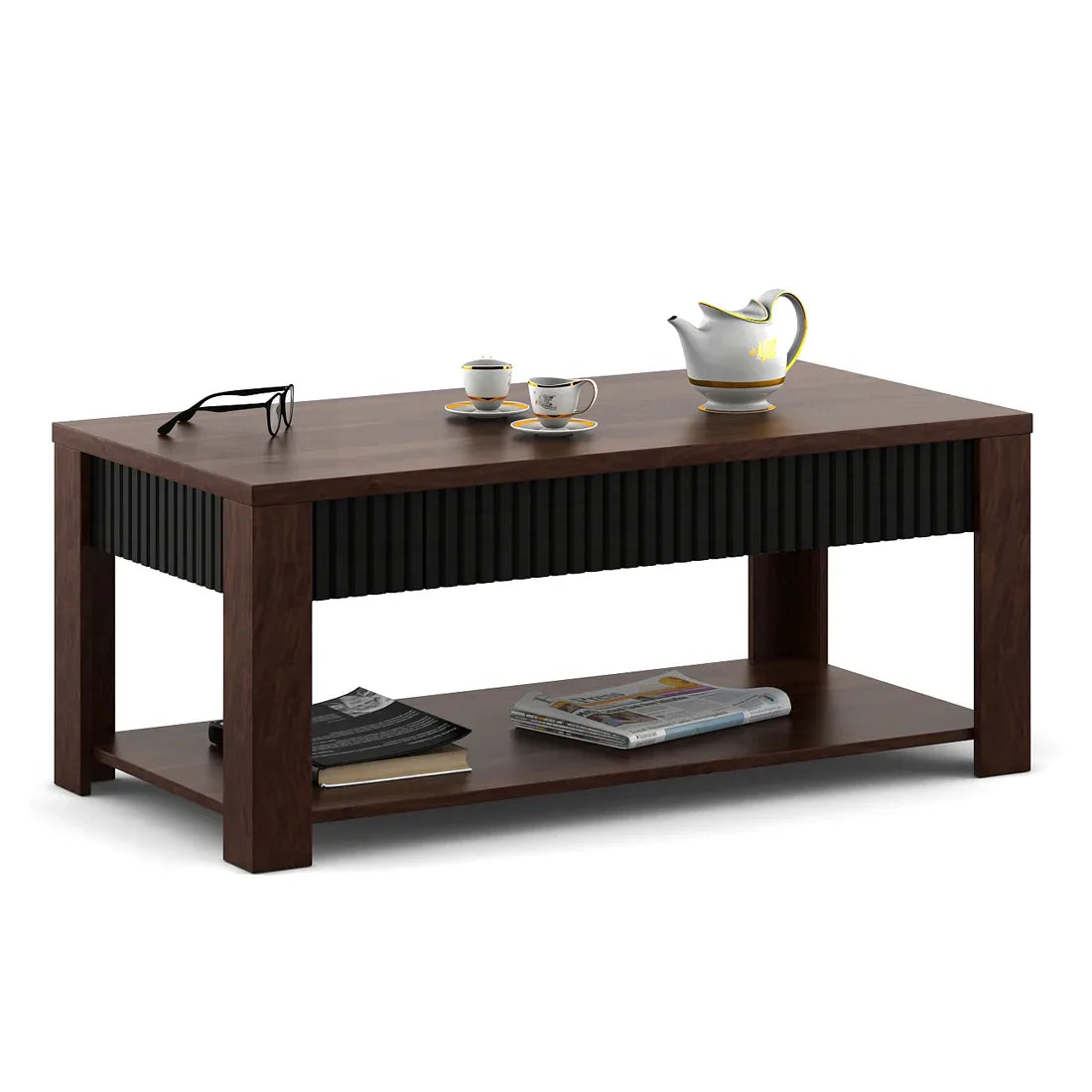 Antwerp Center Table in Sheesham Colour - HomeTown