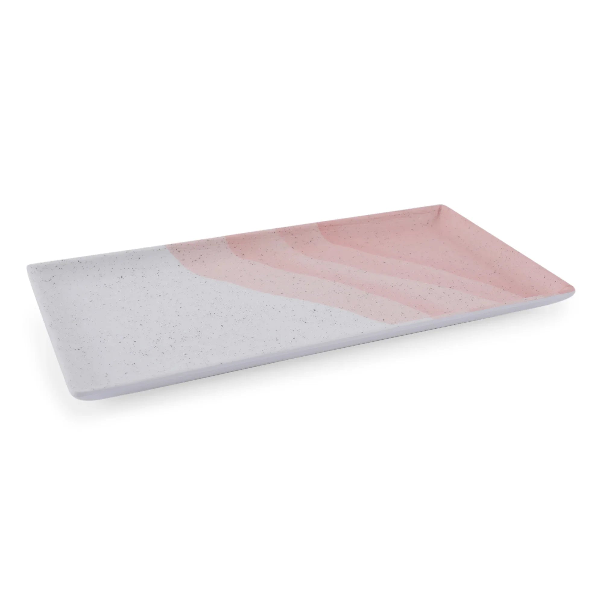 Emilia Melamine Speckles Platter Large in Pink Colour - HomeTown