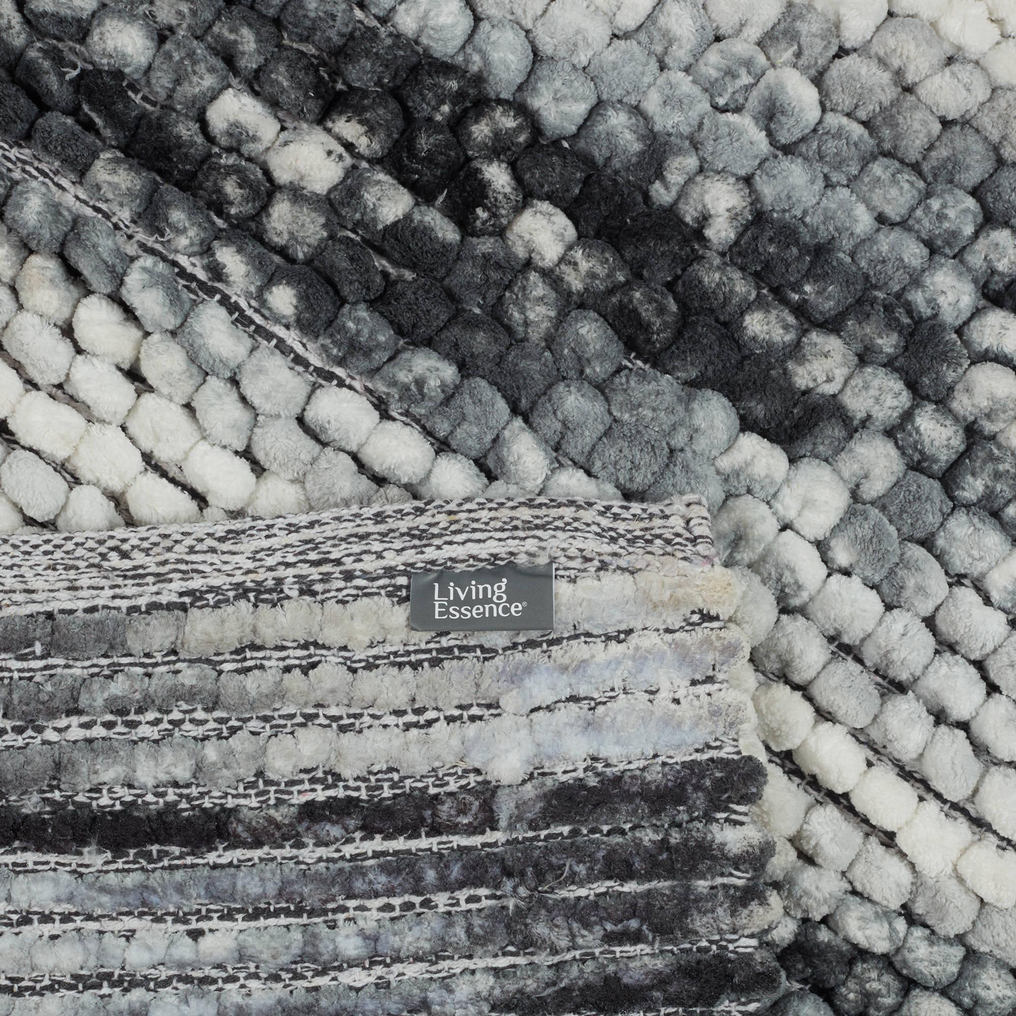 Emilia Micro Chenille Multipurpose Loop Bath Mat 40x60 Cm in Charcoal Colour - HomeTown