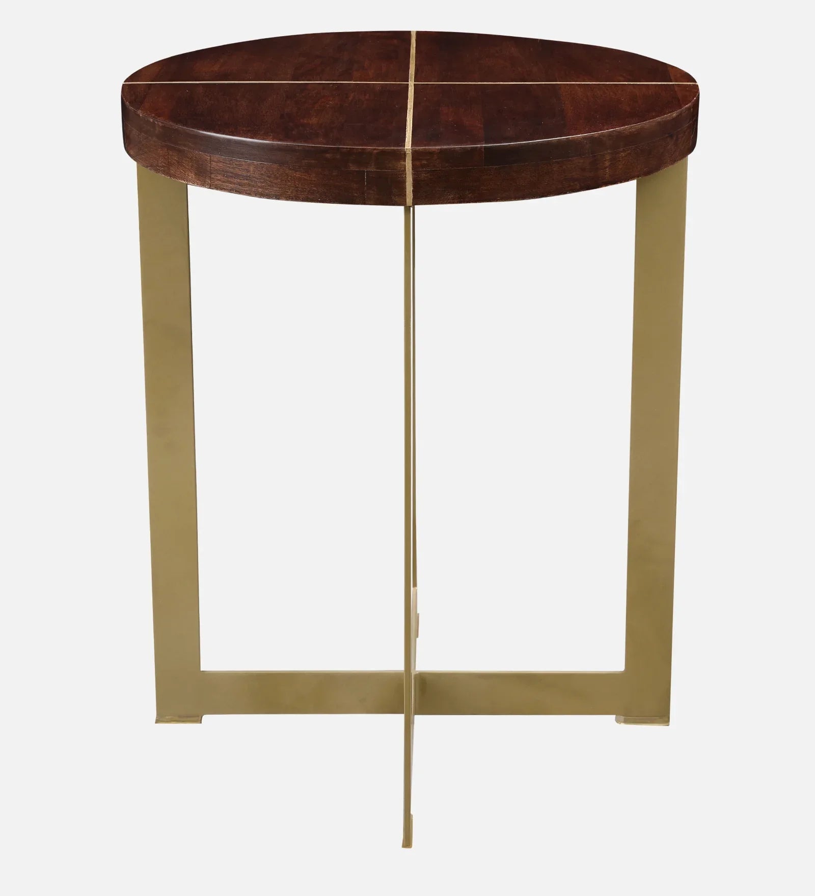 Augustin Solid Wood Side Table in Walnut Colour - HomeTown