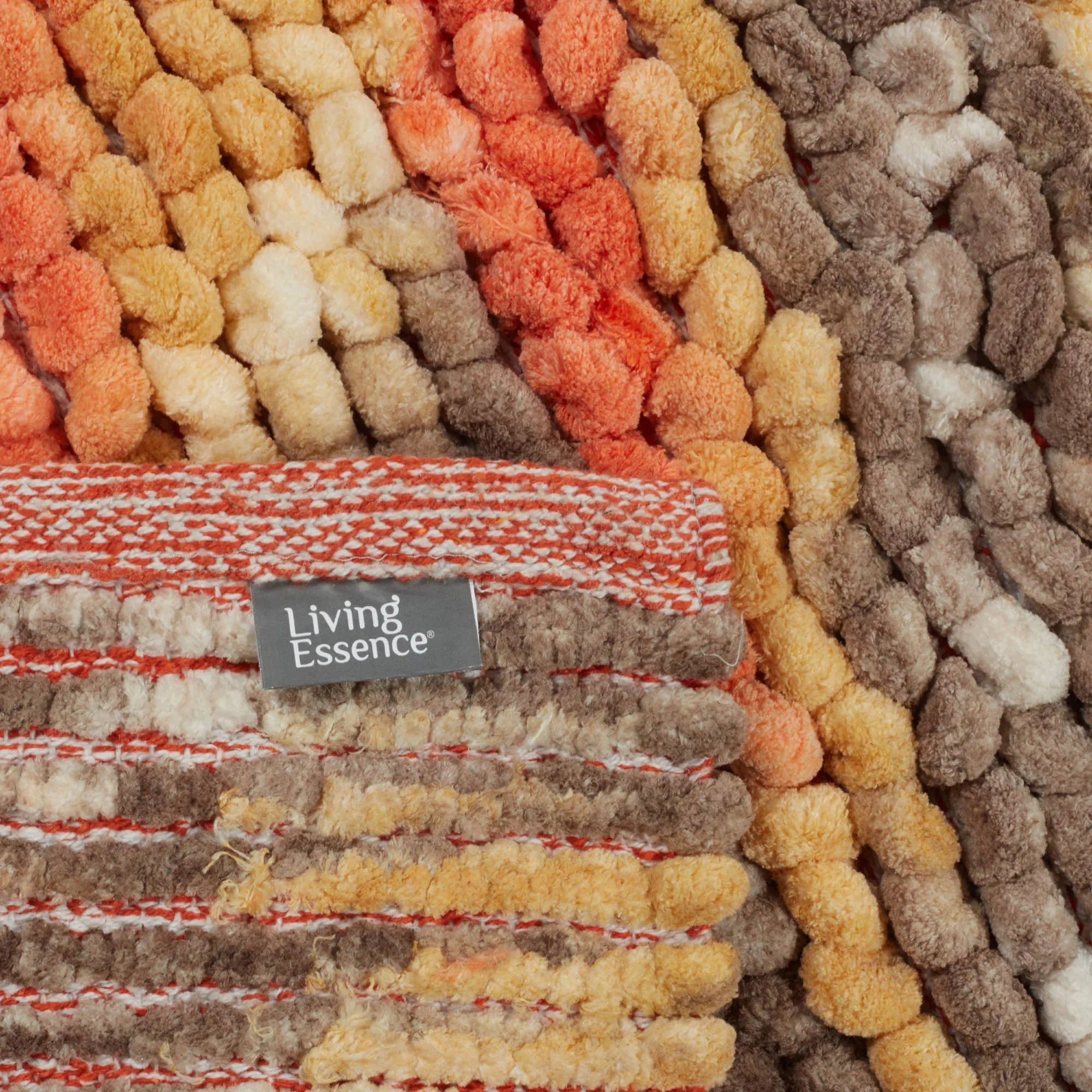 Emilia Micro Chenille Multipurpose Loop Bath Mat 40x60 Cm in Rust Mustard Colour - HomeTown