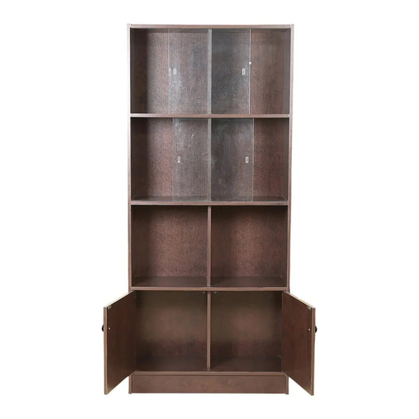Lara Engineered Wood Large Book Shelf in Wenge Colour dimensions