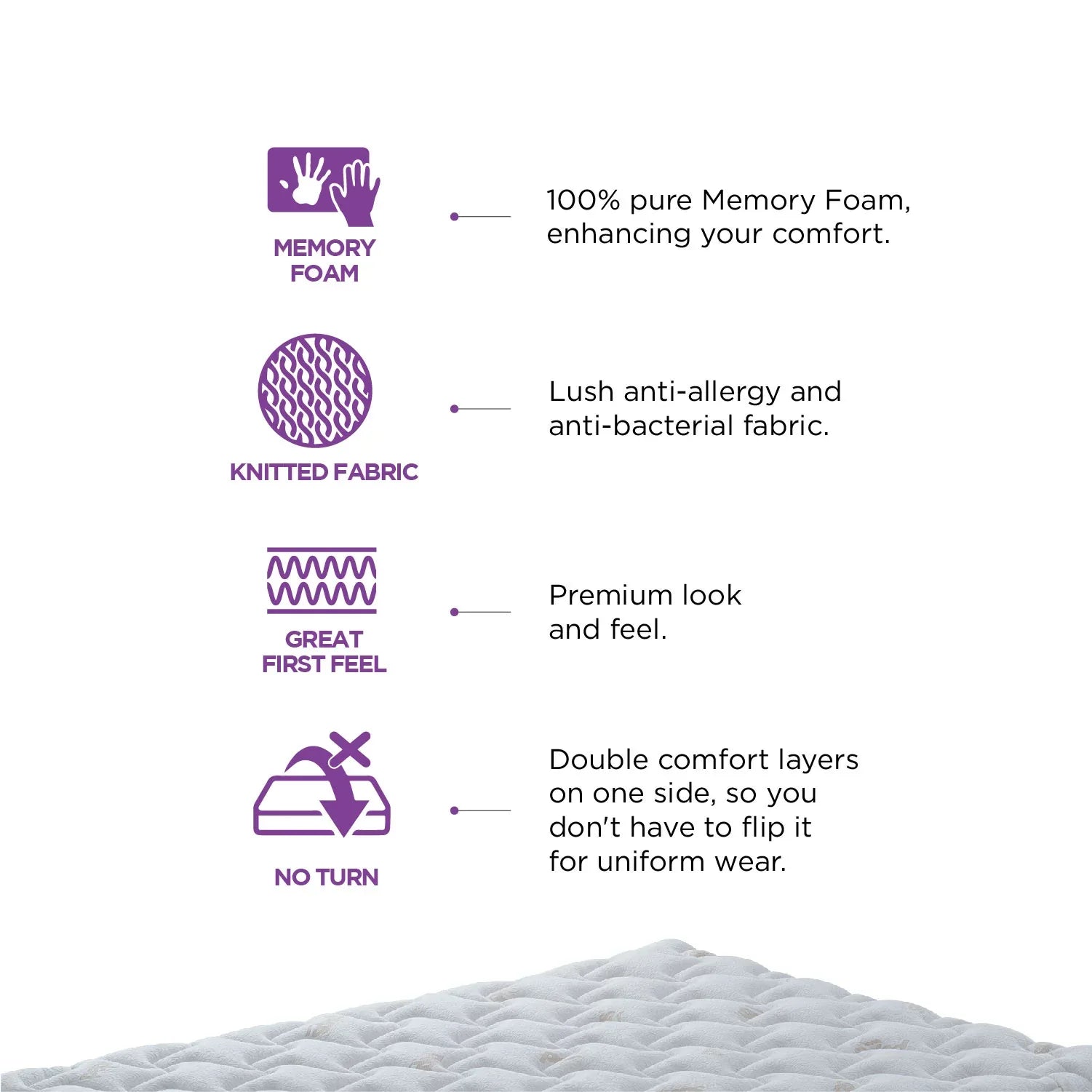 Crystal Pocket Spring Queen Mattress 78x60x8 Inch in Beige Colour - HomeTown