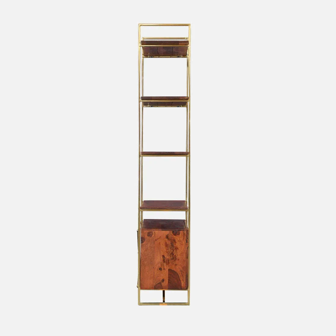 Alviya Book Shelves in Natural & Gold Colour - HomeTown
