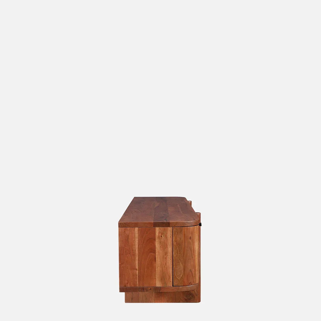 Haruki Acacia Wood Low Height Tv Unit in Teak Colour - HomeTown