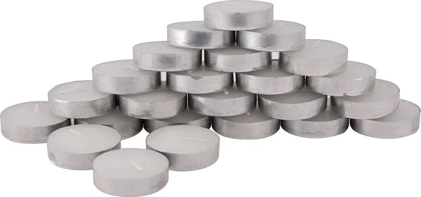 Tealight Candle Pack Of 100 in Unscented Colour dimensions