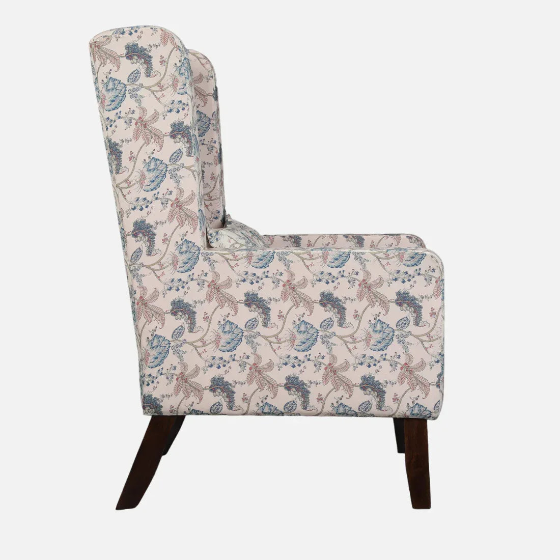 Daisy Fabric Wing Chair in Beige Colour - HomeTown